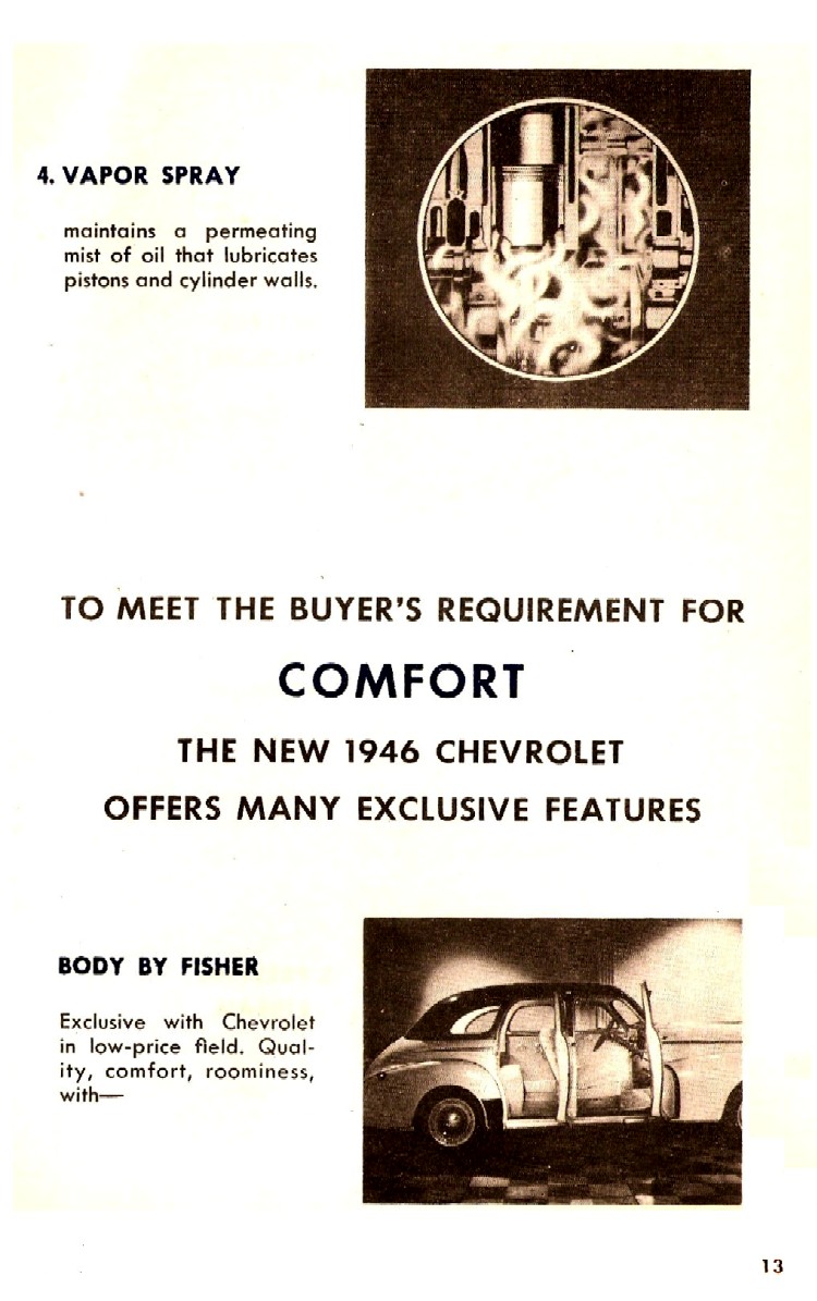 1946 Chevrolet First In Value Booklet Page 5